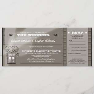 Invitations de tickets Mariages pour la première v