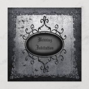 Invitations de toile grunges gothiques vintages de