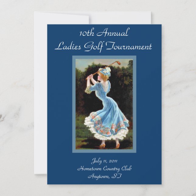 Invitations de tournoi de golf de dames (Devant)