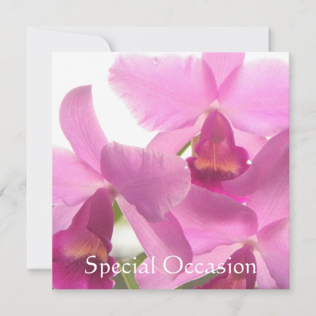 Invitations de toutes les occasions d'Orchidées/ (Devant)