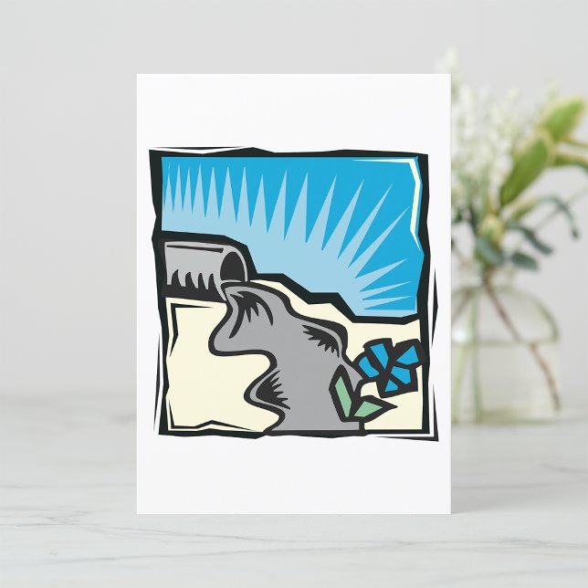 Invitations de tuyaux d'eau de tempête (Créateur téléchargé)