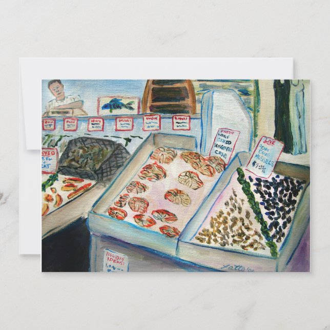 Invitations de vente de fruits de mer (Pike Place  (Devant)