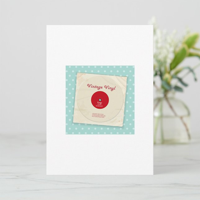 Invitations de vieux disques de vinyle (Créateur téléchargé)