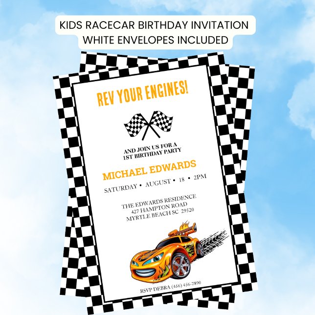 Invitations de voitures de première année (Créateur téléchargé)