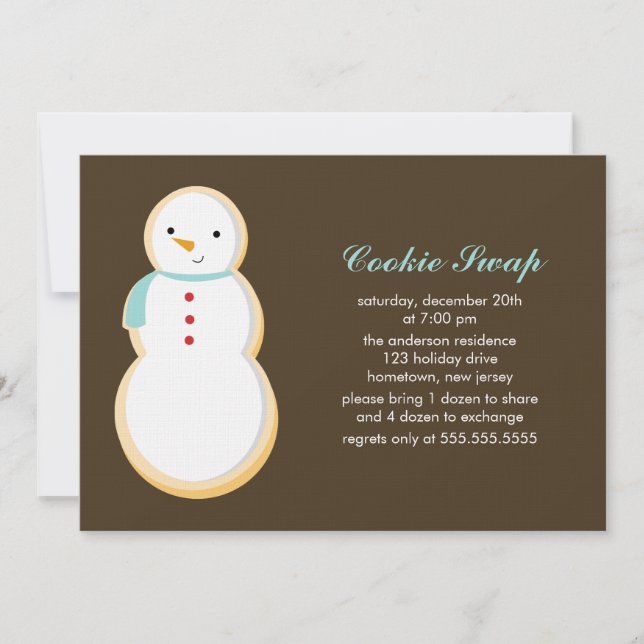 Invitations d'échange de cookies (Devant)