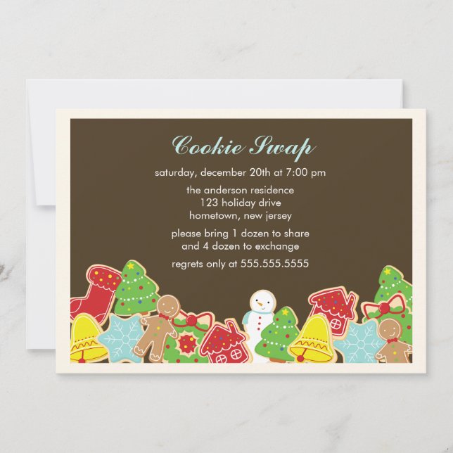Invitations d'échange de cookies (Devant)