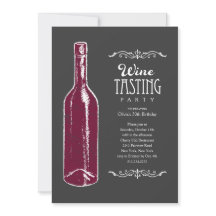 Invitations d'échantillon de vin
