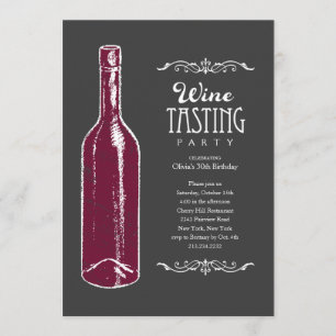 Invitations d'échantillon de vin