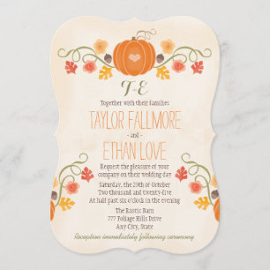 Invitations décorées d'un monogramme de mariage de