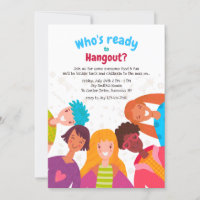 Invitations d'enfants souriants