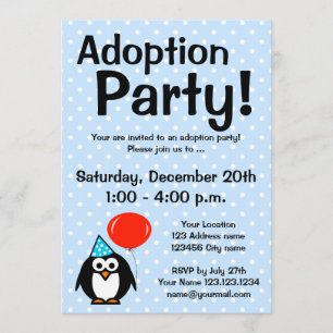 Invitations des faire-part d'adoption