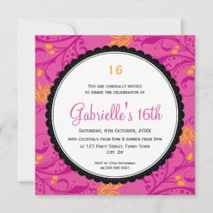 INVITATIONS D'ÉVÉNEMENT SPÉCIAL : : feston rond