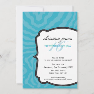 INVITATIONS d'ÉVÉNEMENT SPÉCIAL :: superbe zebra 7