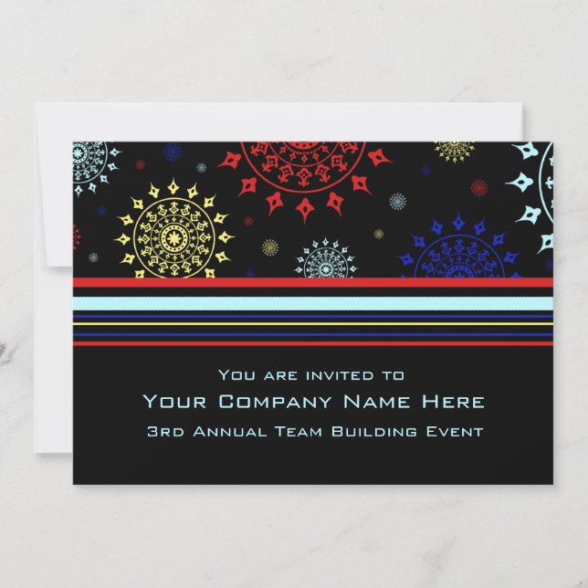 Invitations d'événements de création d'équipe d'en (Devant)