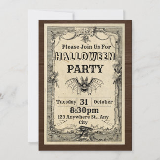 Invitations d'Halloween 2024