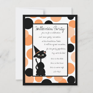 Invitations d'Halloween en pointes