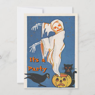 Invitations d'Halloween vintages
