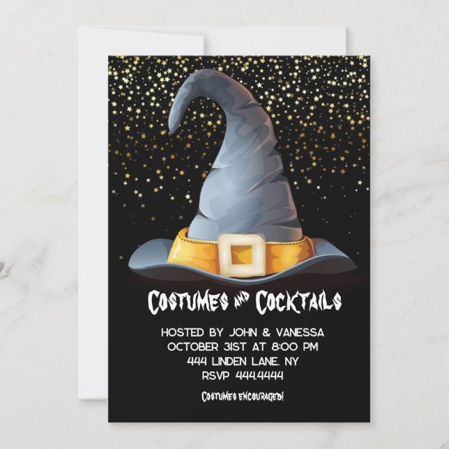 Invitations d'Halloween Witch Adult Party (Devant)