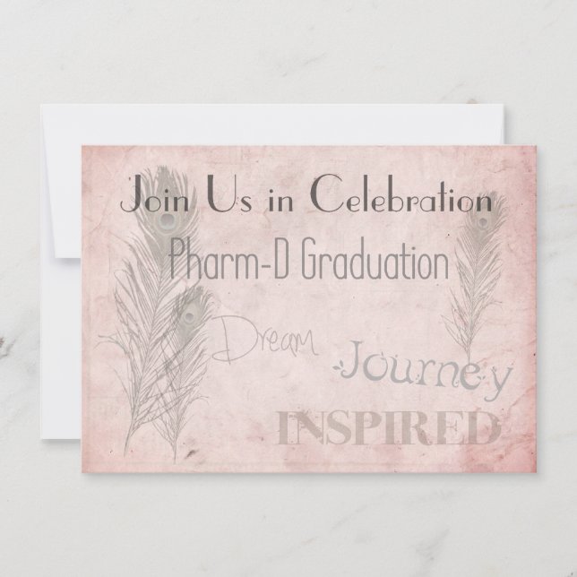 Invitations d'obtention du diplôme de pharmacien (Devant)