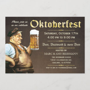 Invitations d'Oktoberfest (cru) v.1