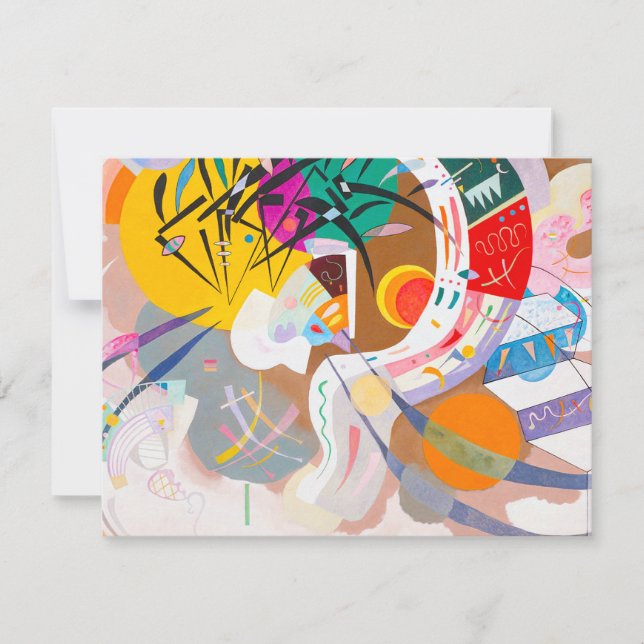 Invitations dominantes de courbe de Kandinsky (Devant)