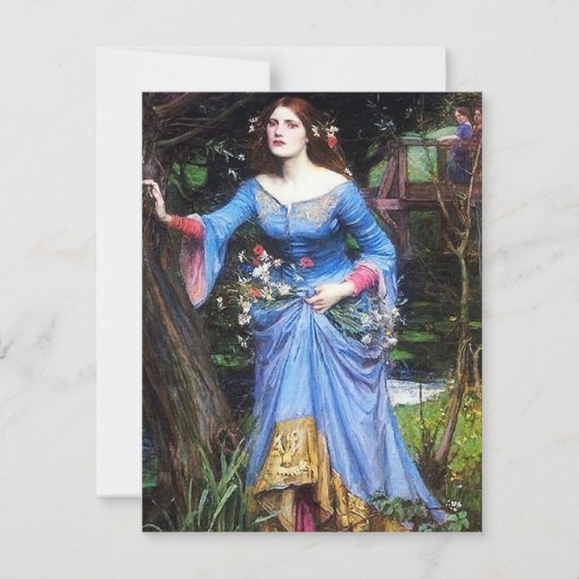 Invitations d'Ophelia Waterhouse (Devant)