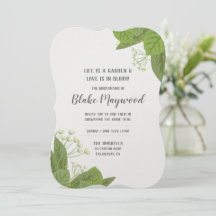 Invitations | Douche | Fleurs d'herbes