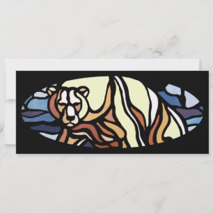 Invitations d'ours Carte d'ours tribal personnalis