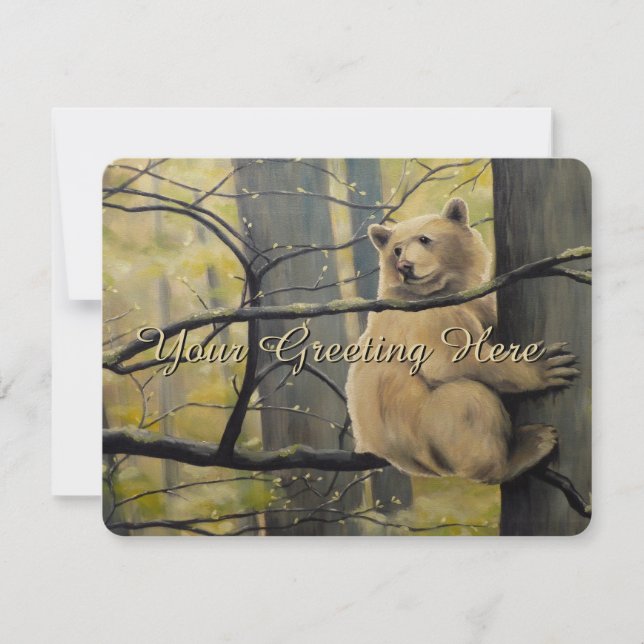 Invitations d'ours Esprit personnalisé Ours Art RS (Devant)