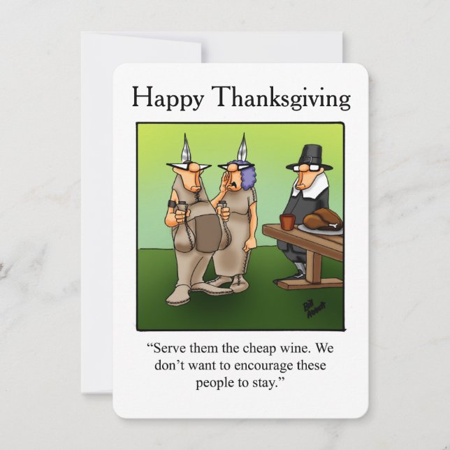 Invitations drôle de l'Humour de Thanksgiving "Win (Devant)