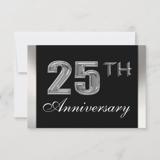 Invitations du 25e anniversaire (Devant)