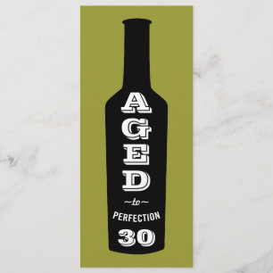 Invitations du 30e anniversaire Vin vieilli à la p