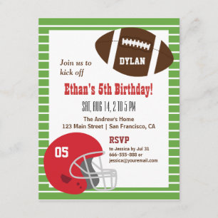 Invitations du Anniversaire de enfant américain de