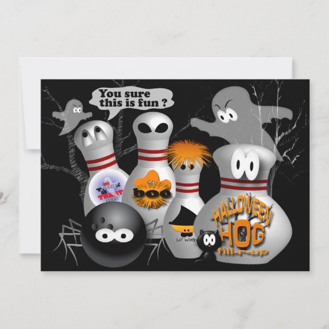 Invitations du Bowling Party (Devant)