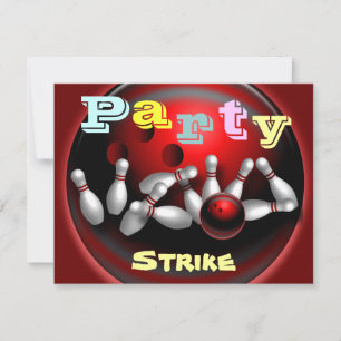Invitations du Bowling Party