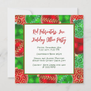 Invitations du bureau de Noël