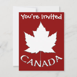 Invitations du Canada Cartes RSVP personnalisées d