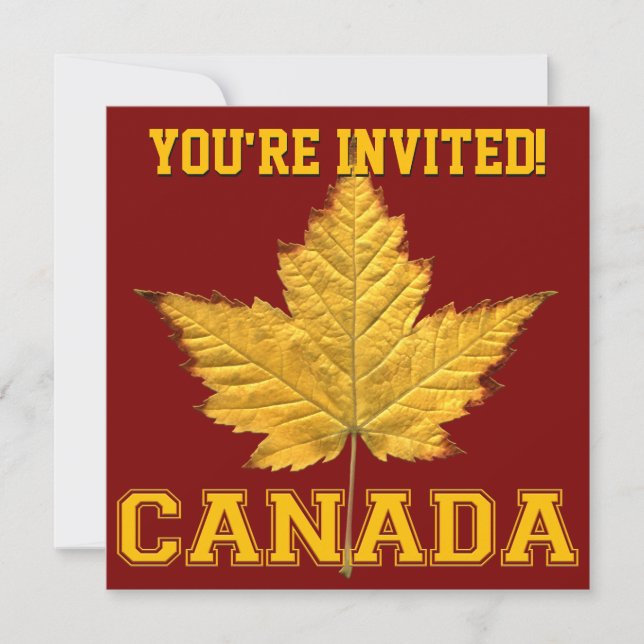 Invitations du Canada Personnaliser Varsity Canada (Devant)