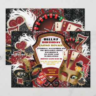 Invitations du Casino Masquerade Party