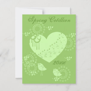 Invitations du cotillion de printemps
