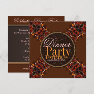 Invitations du dîner de la tribu Batik Kross