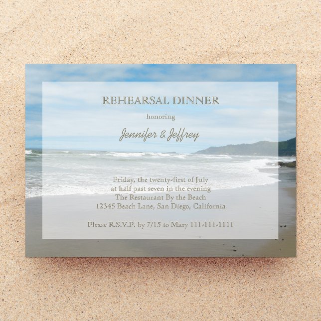 Invitations du dîner de répétition (Créateur téléchargé)