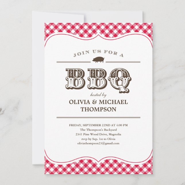 Invitations du groupe BBQ (Devant)