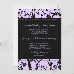Invitations du groupe d'engagement floral noir pou