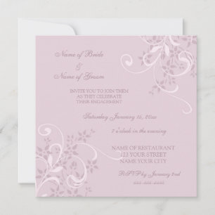 Invitations du groupe d'engagement floral pourpre