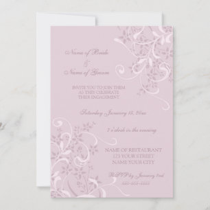 Invitations du groupe d'engagement floral pourpre