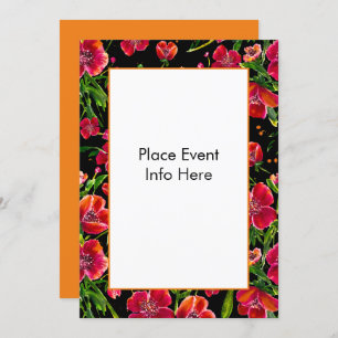 Invitations du jardin de pavot