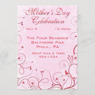 Invitations du jour de mère