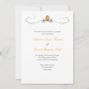Invitations du Mariage de automne de transport cit
