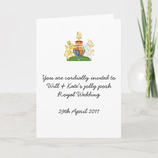 Invitations du mariage royal amusant